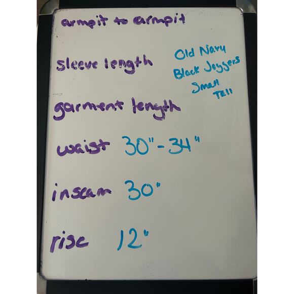 NWT Old Navy Womens Black Joggers Soft Lightweight Elastic Drawstring Small/Tall - Picture 6 of 6